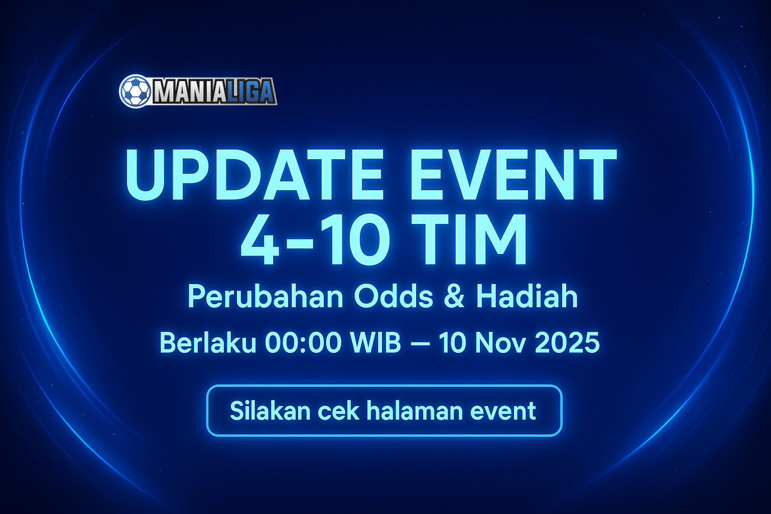 Banner Pembaruan Event 4–10 Tim